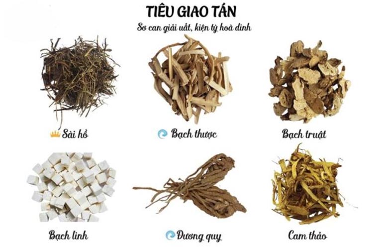 Bài thuốc này tập trung vào việc điều hòa khí huyết, sơ can giải uất, thường dùng cho các trường hợp nám da do stress