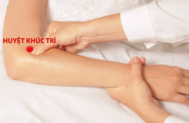 Vị trí của huyệt Khúc Trì