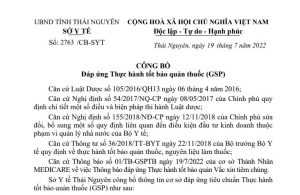 Công bố cơ sở đáp ứng Thực hành tốt bảo quản thuốc (GSP): Thành Nhân Medicare