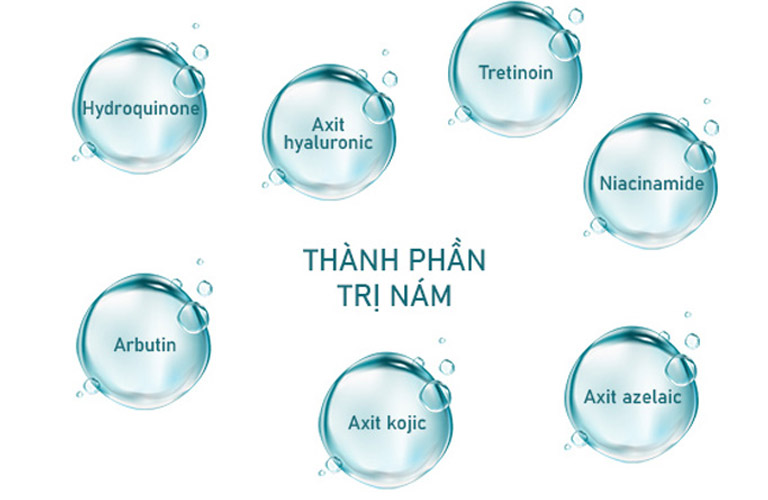 Các thành phần thường có trong kem trị nám